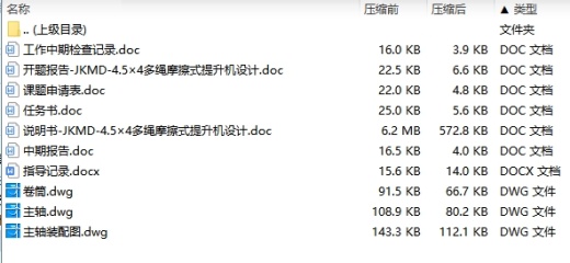 JKMD-4.5×4多绳摩擦式提升机设计含开题及3张CAD图缩略图