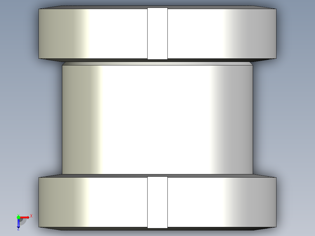 高度調整座(B)2512-3D多系列多零件图纸模型俯视图