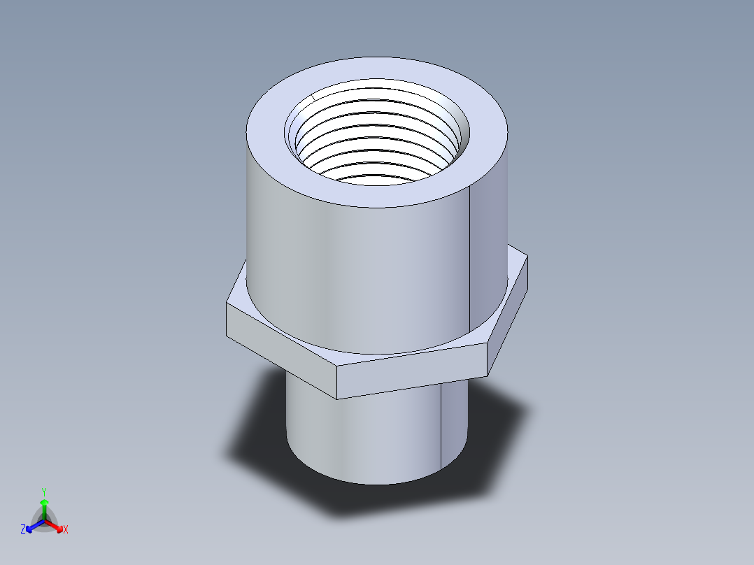 CPVC管件31-Sch80_PVC-Brass_SPIGxFPT_9878-005BR_0.05in主视图