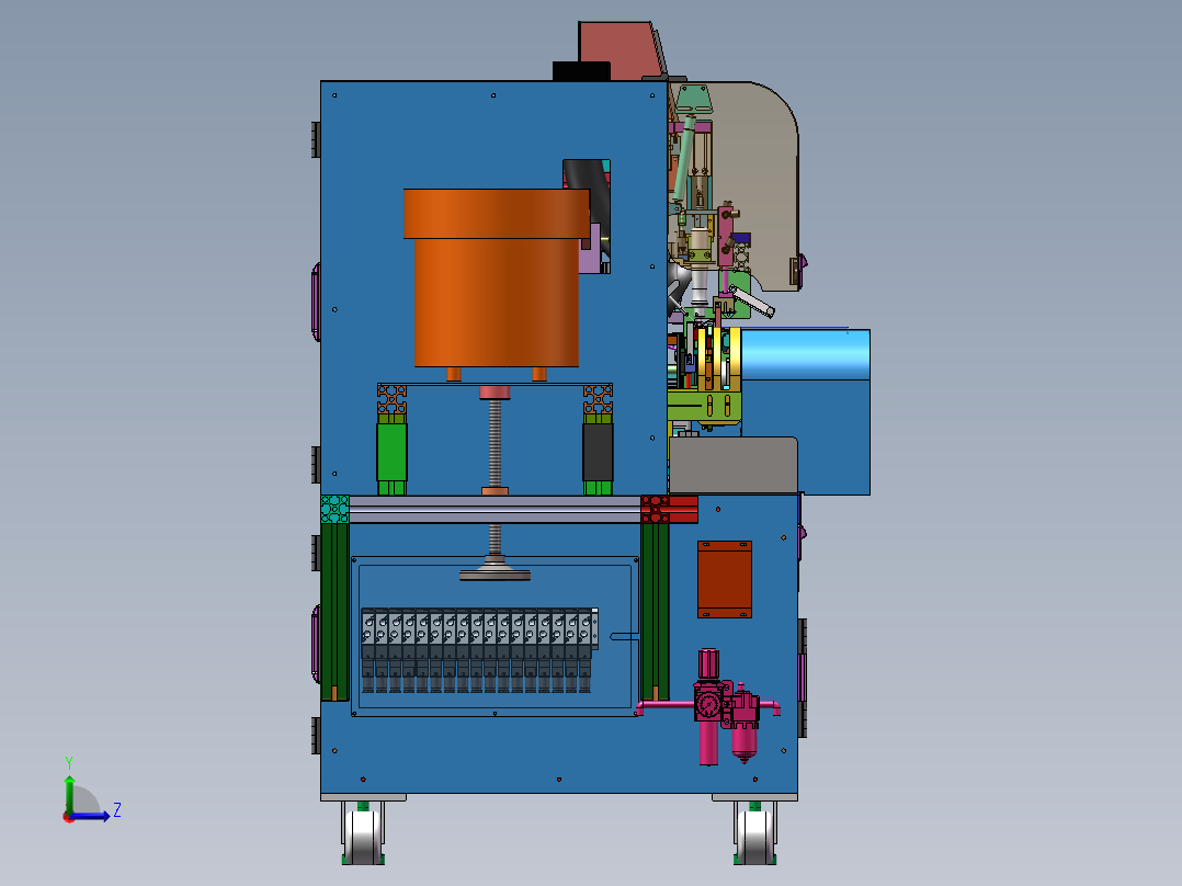耳机线焊锡机sw18可编辑左视图