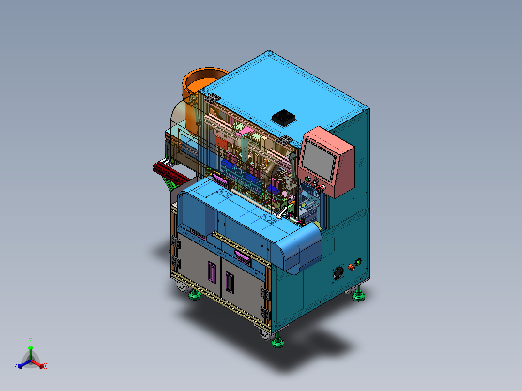 耳机线焊锡机sw18可编辑正等轴测图