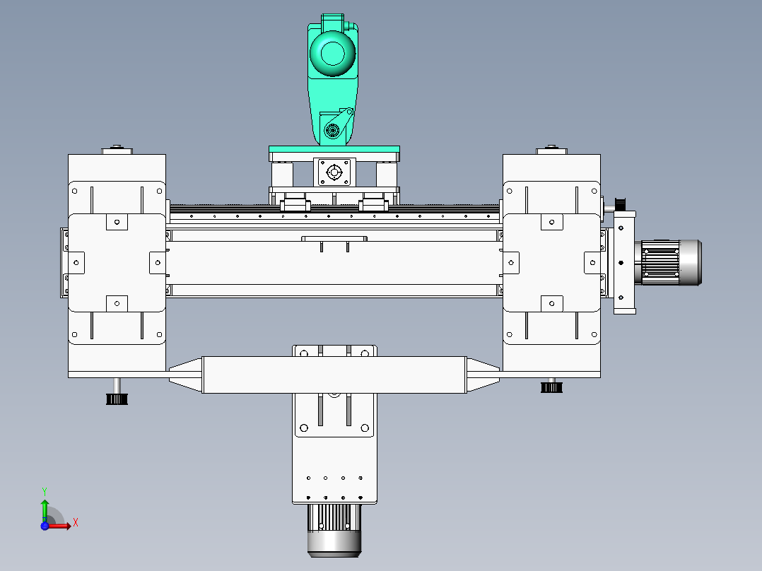 2023.02月-三轴移动钻孔sw20前视图