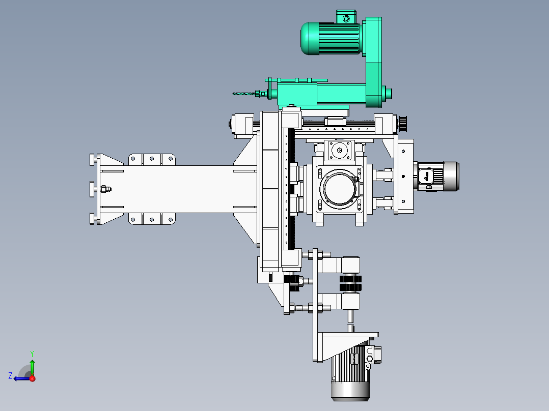 2023.02月-三轴移动钻孔sw20右视图