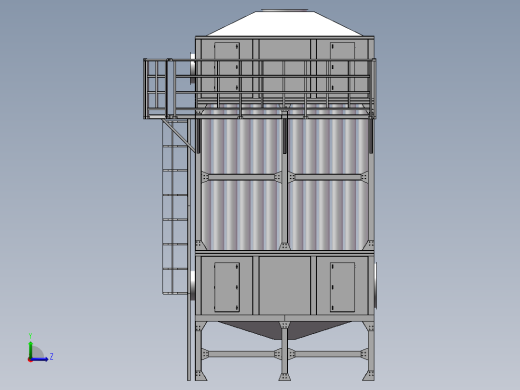 4.5万风量湿式静电除尘器sw18可编辑左视缩略图