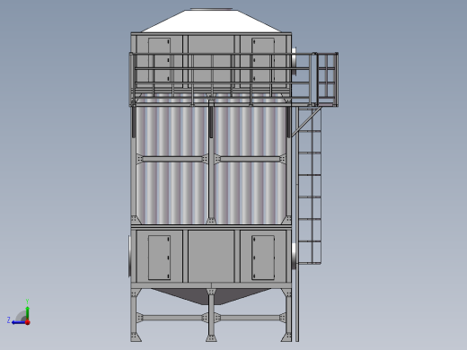 4.5万风量湿式静电除尘器sw18可编辑右视缩略图