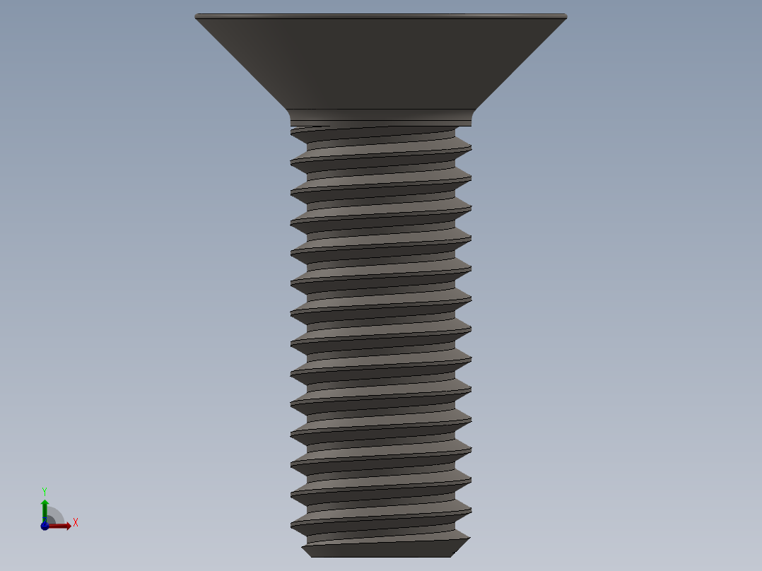Screw_ISO_10642_M6x18_A2.SLDPRT前视图
