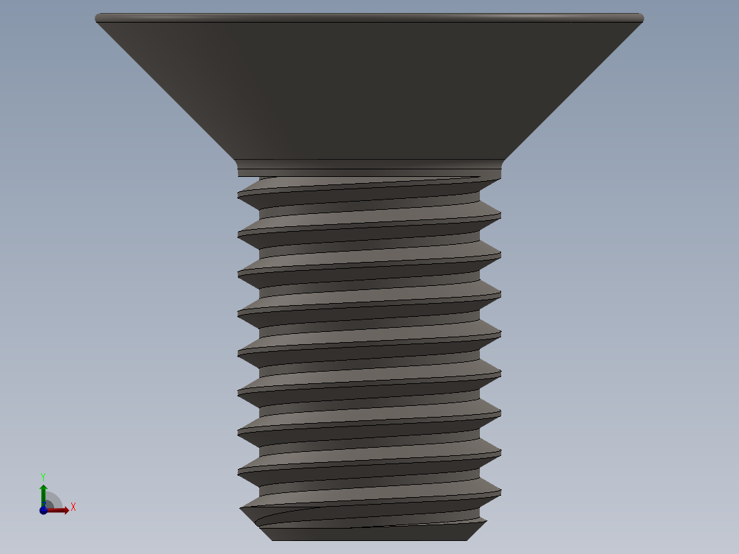 Screw_ISO_10642_M10x20_A2前视图