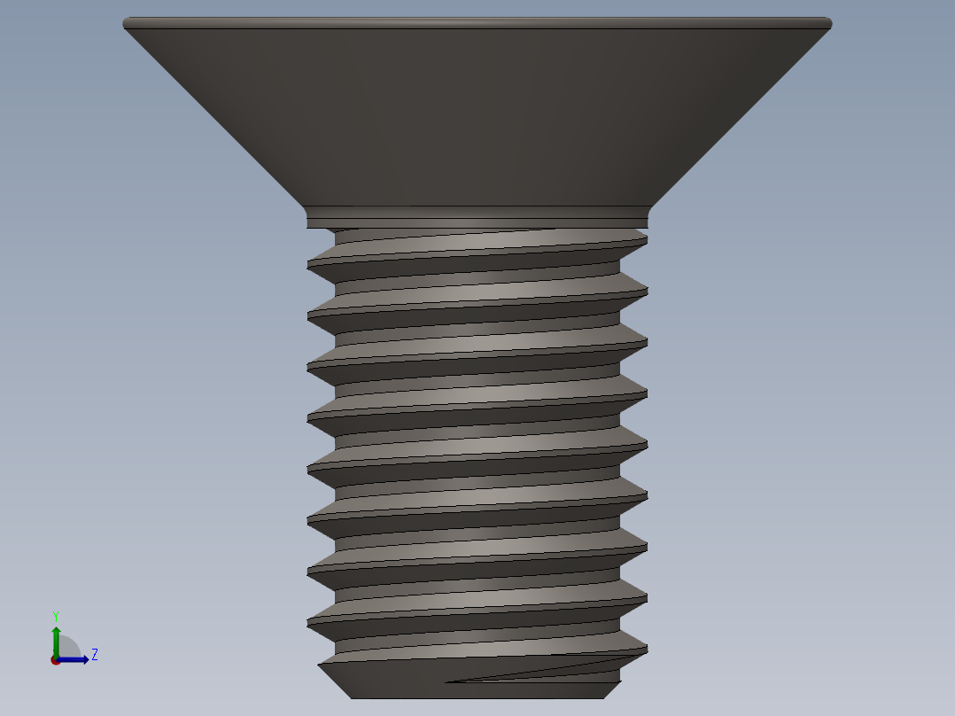 Screw_ISO_10642_M10x20_A2左视图