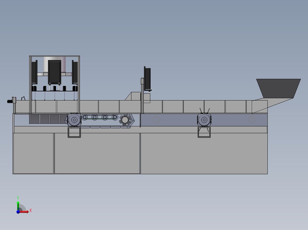 苹果去皮机前视图