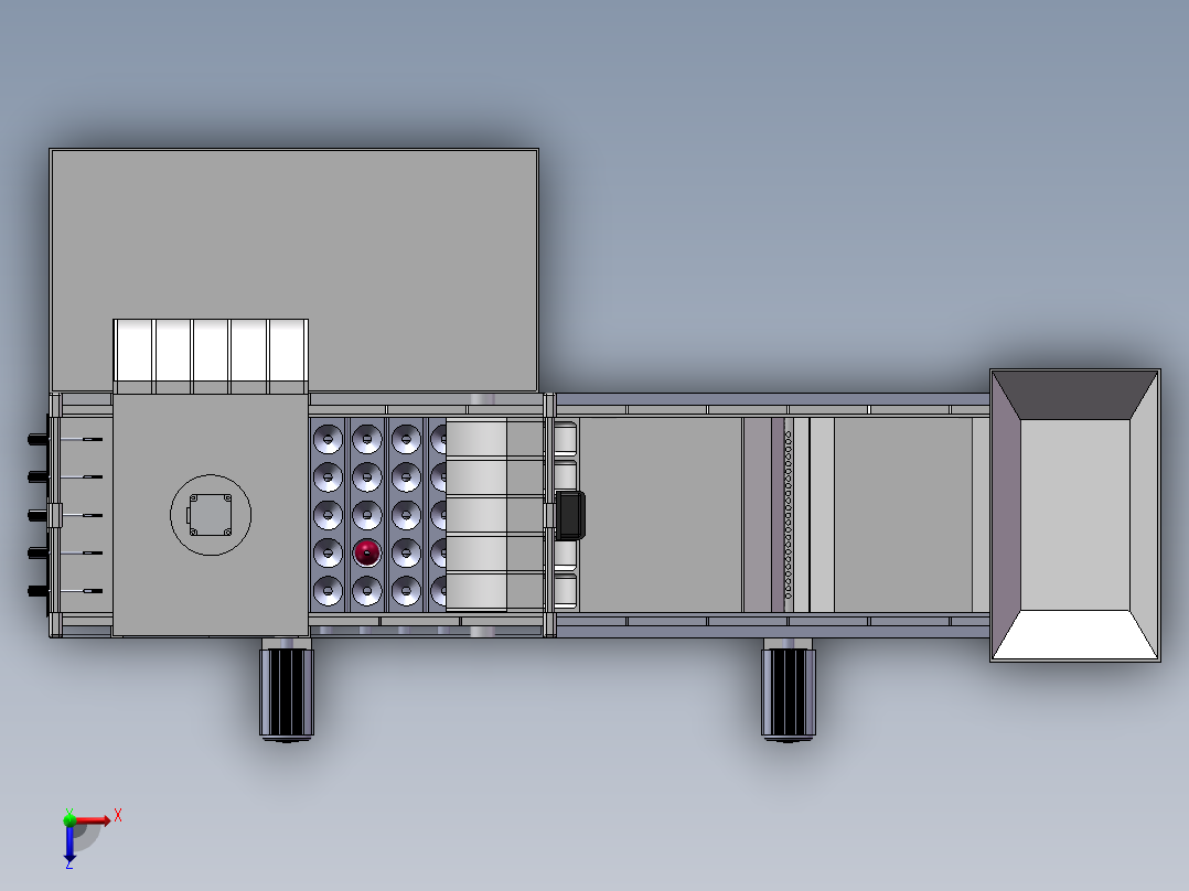 苹果去皮机俯视图