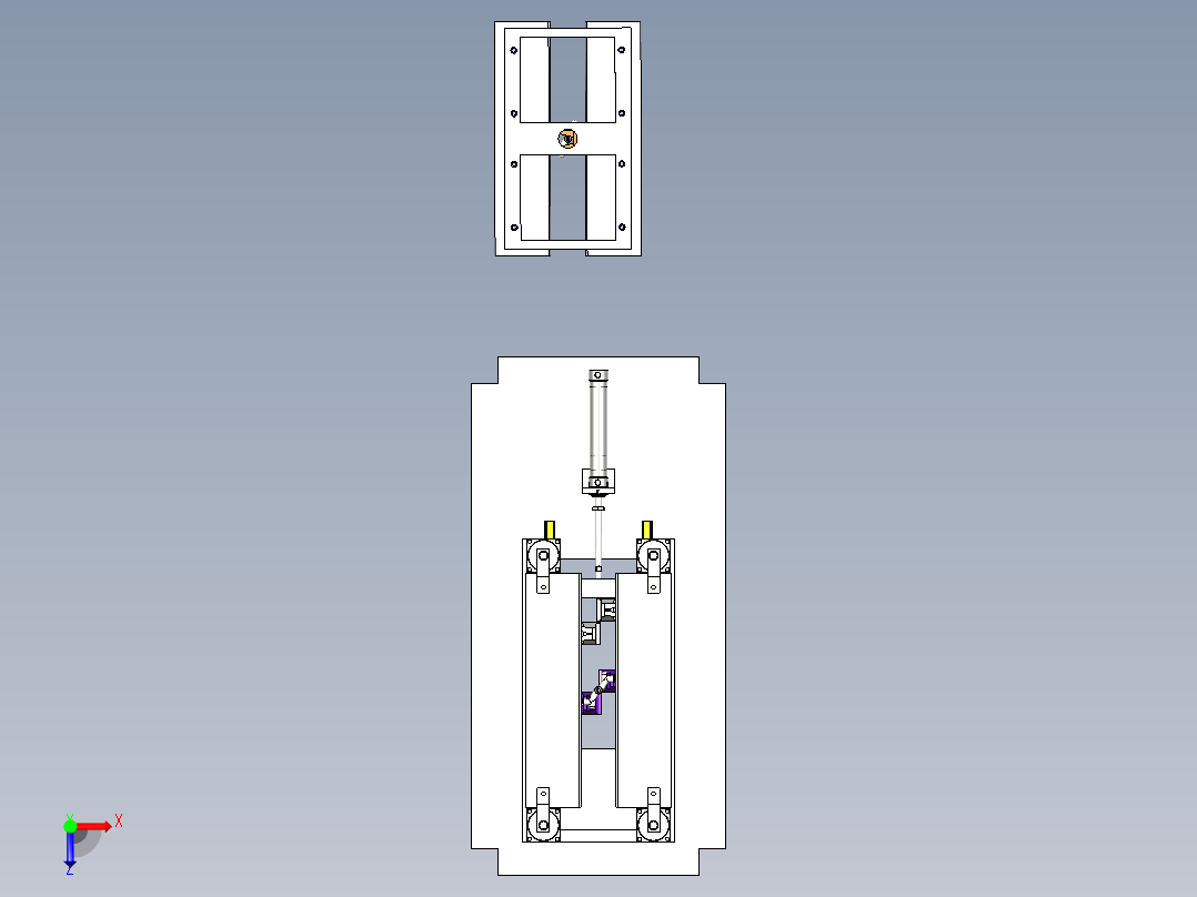 注塑产品剪胶口治具俯视图