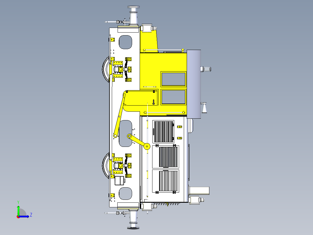B3003585-荷兰铁路机车201系列左视图
