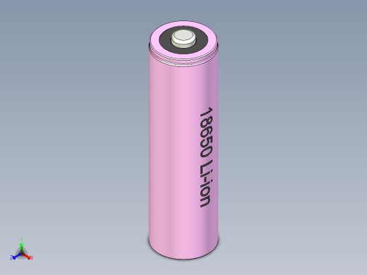 A0002655-18650 锂离子电池正等轴测缩略图