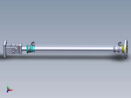 焊接式液压缸（带前安装法兰）50x30x600 mm