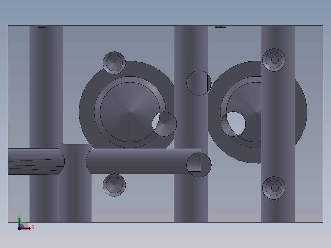 定制液压块 (1)前视图
