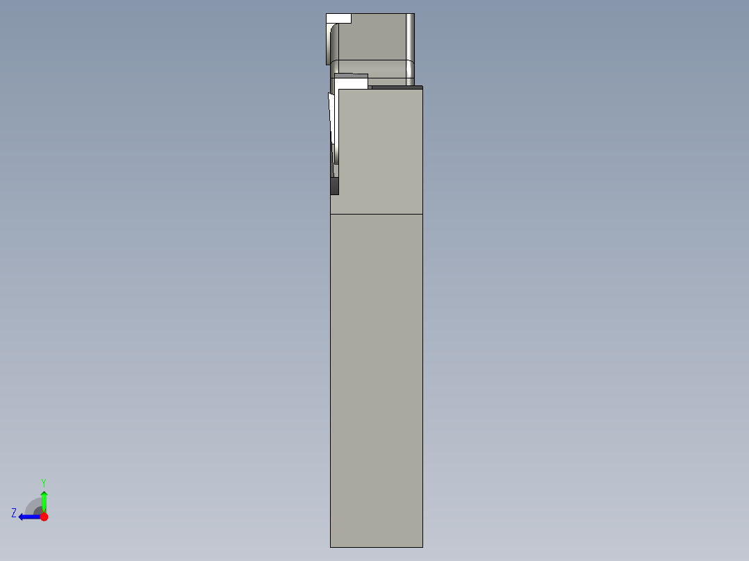 CA6140车刀三维右视图