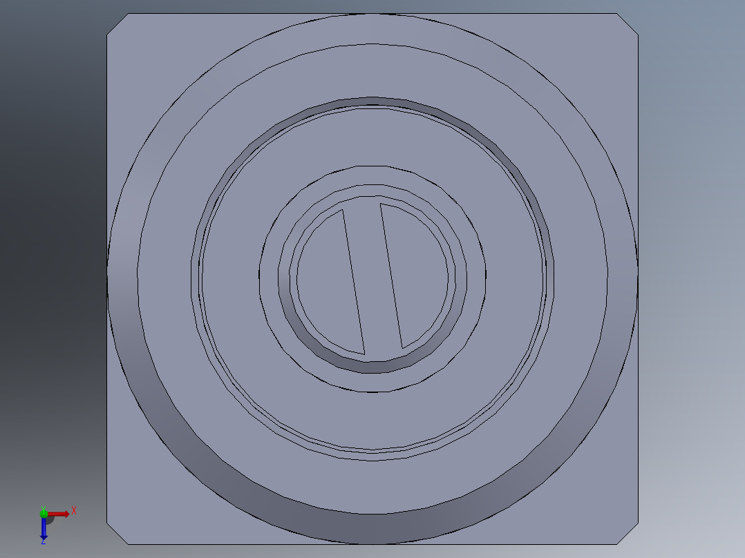 气缸（方型俯视图