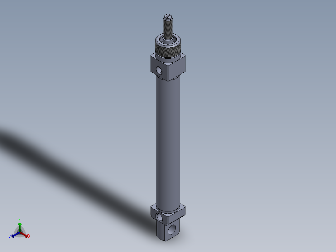 气缸（方型正等轴测图