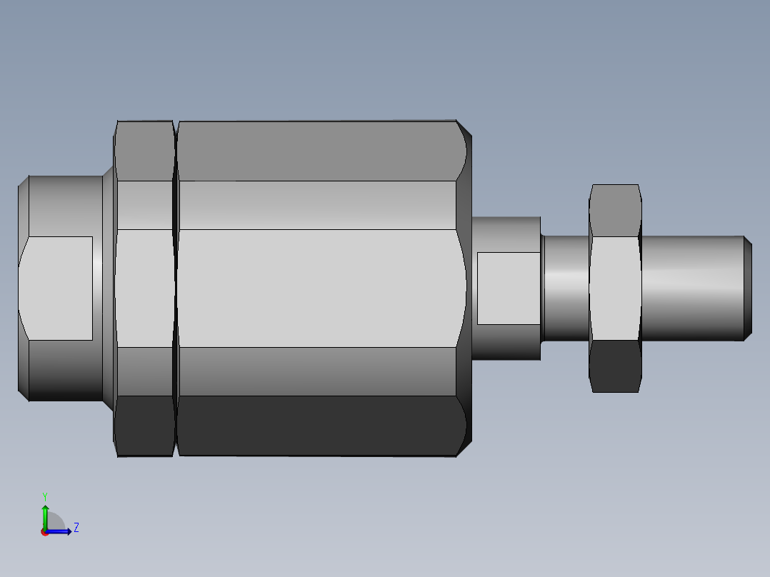 费斯托浮动接头6140_FK_M10X1_25左视图