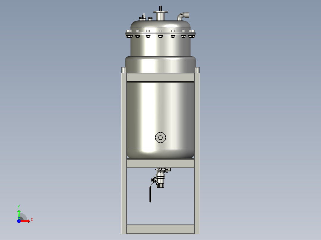 生物反应器前视图
