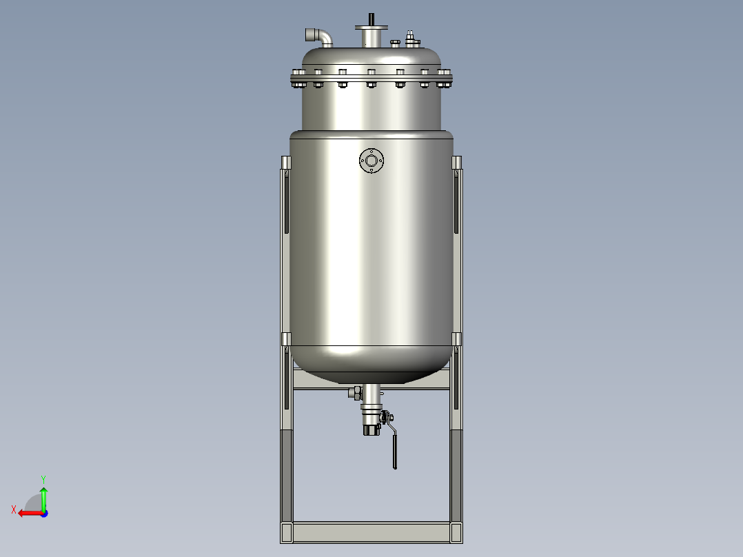 生物反应器后视图
