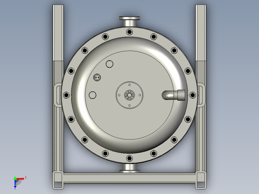 生物反应器俯视图