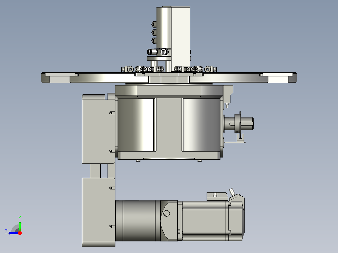 TW18A52V10-02-04转盘分割器组件右视图