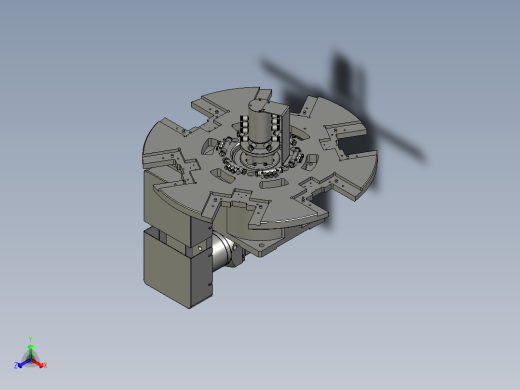 TW18A52V10-02-04转盘分割器组件正等轴测缩略图