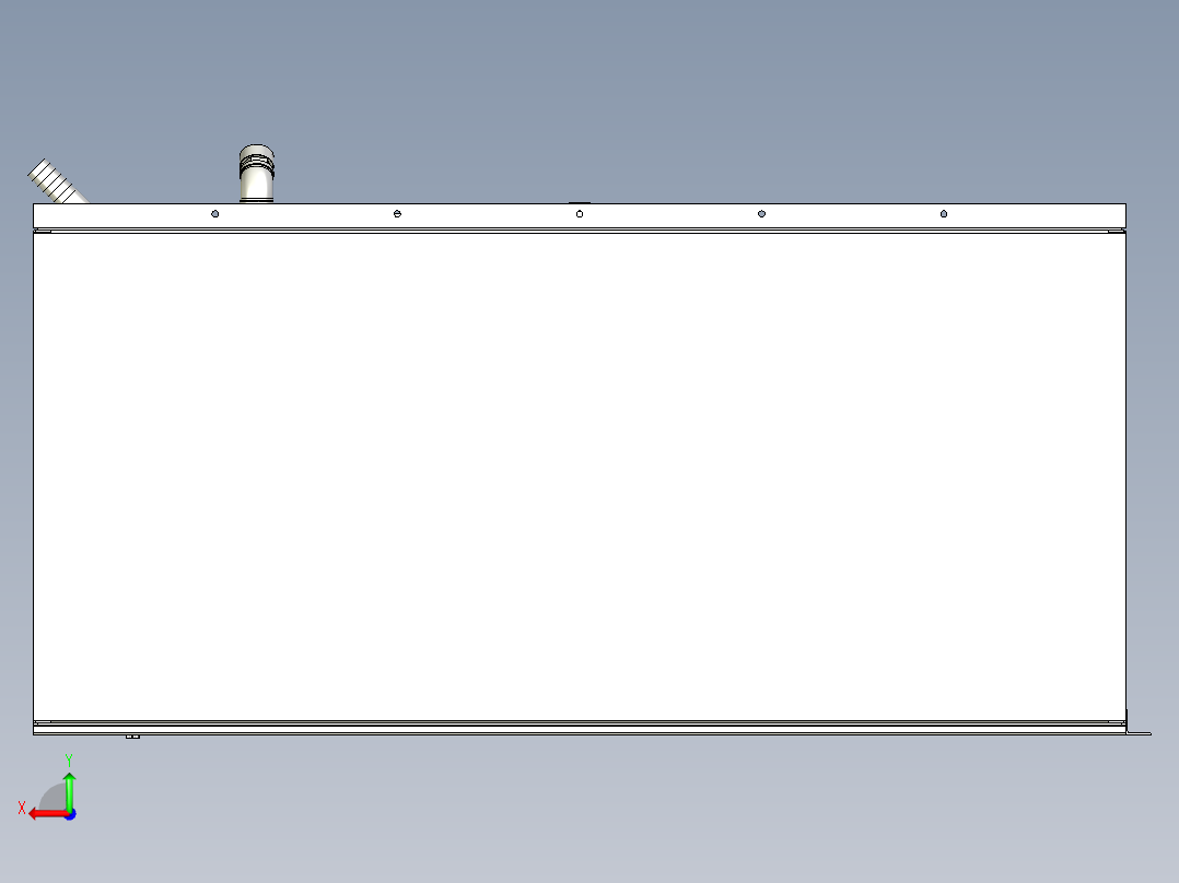 车载用柴油油箱总成后视图