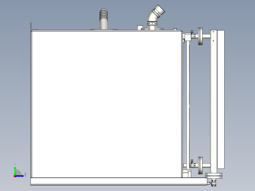 车载用柴油油箱总成左视图