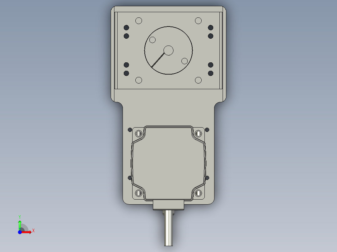 KK86-740KK86-带联轴器反折马达组前视图