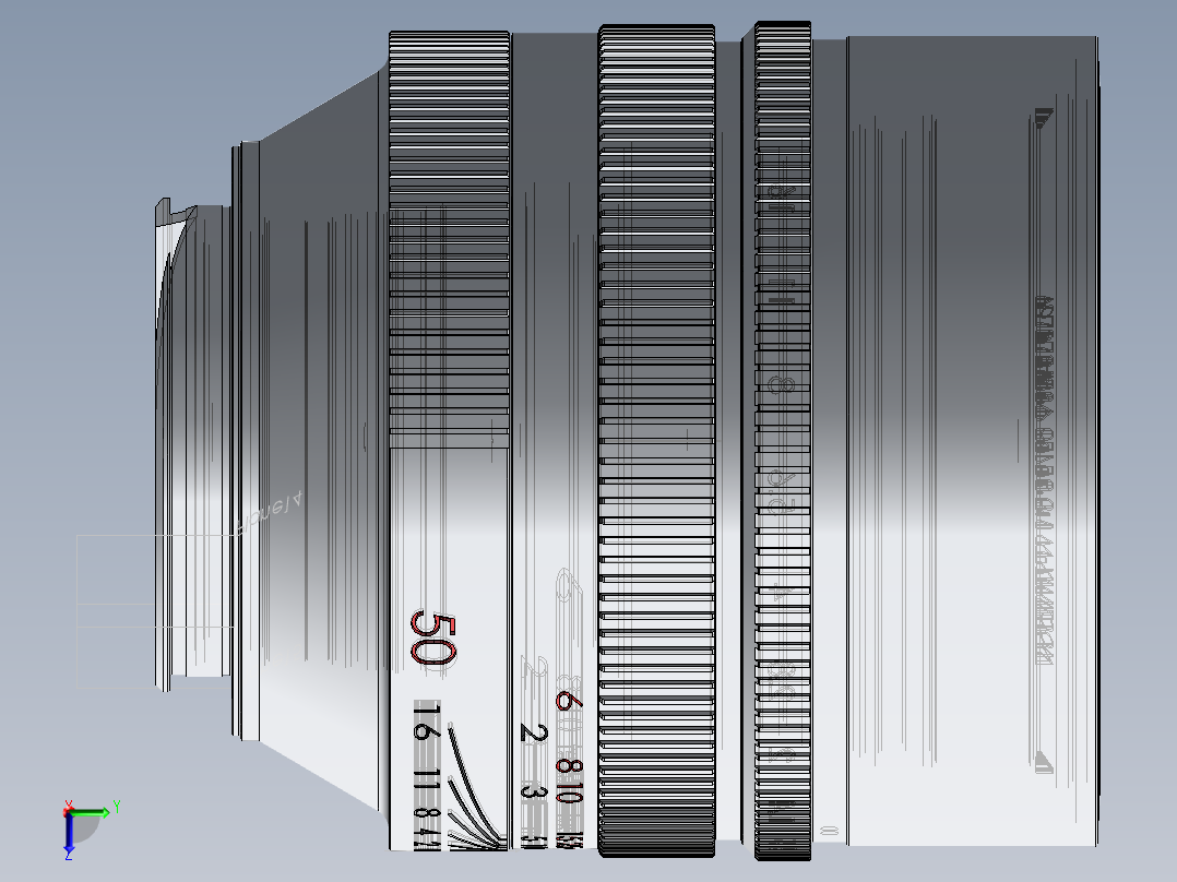 莱卡镜头左视图