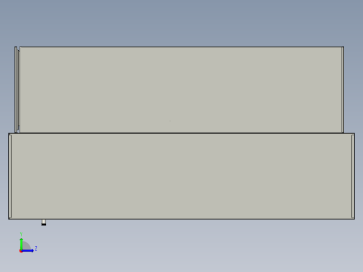 油烟分离带送风的一体式烟罩左视缩略图