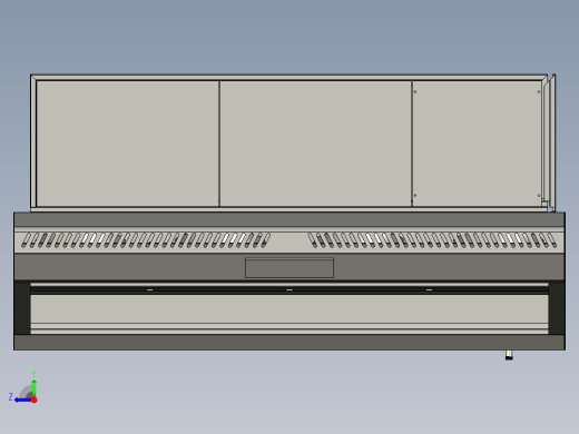 油烟分离带送风的一体式烟罩右视缩略图