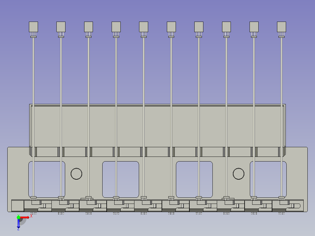 B00数据线夹具装配-改俯视图