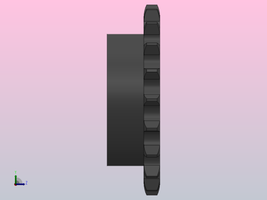 直孔链轮10B型_20-10B-1右视缩略图