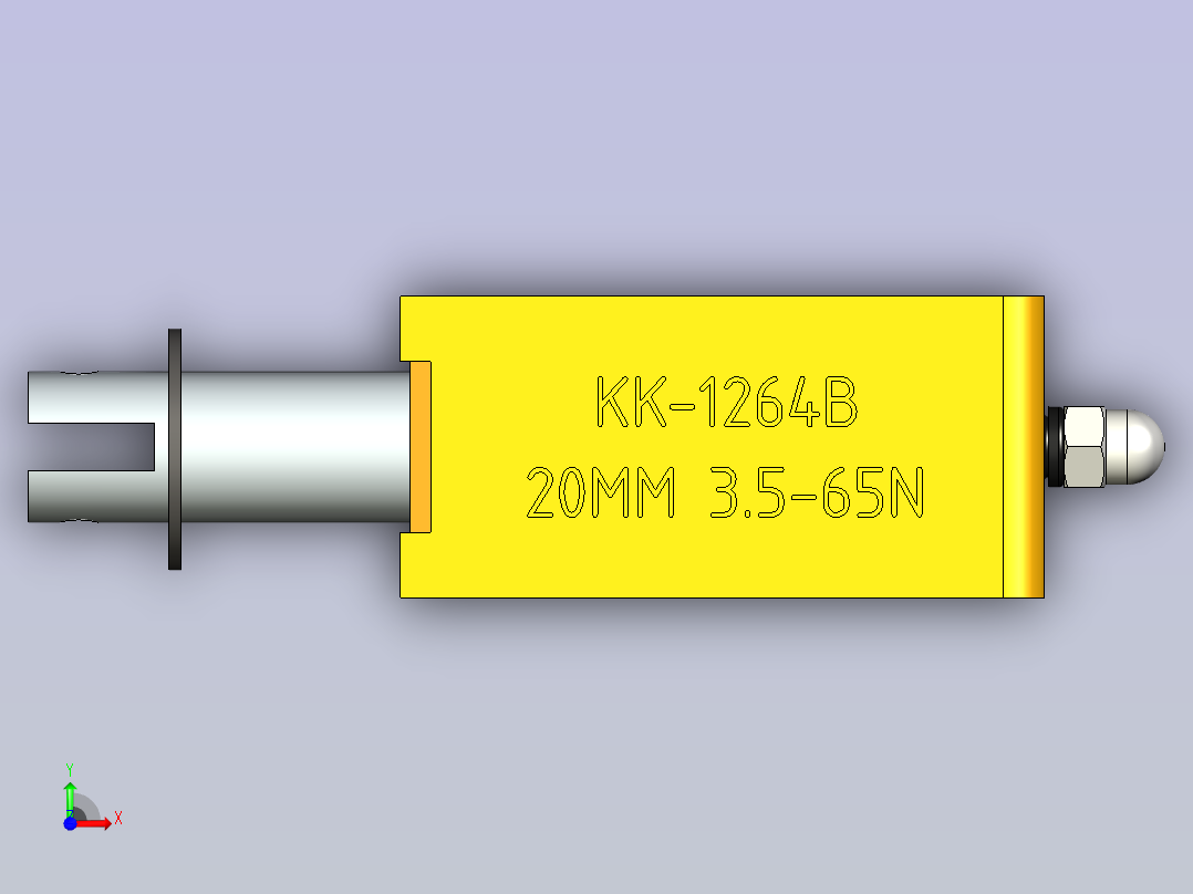 电磁阀 KK-1264B-20mm前视图