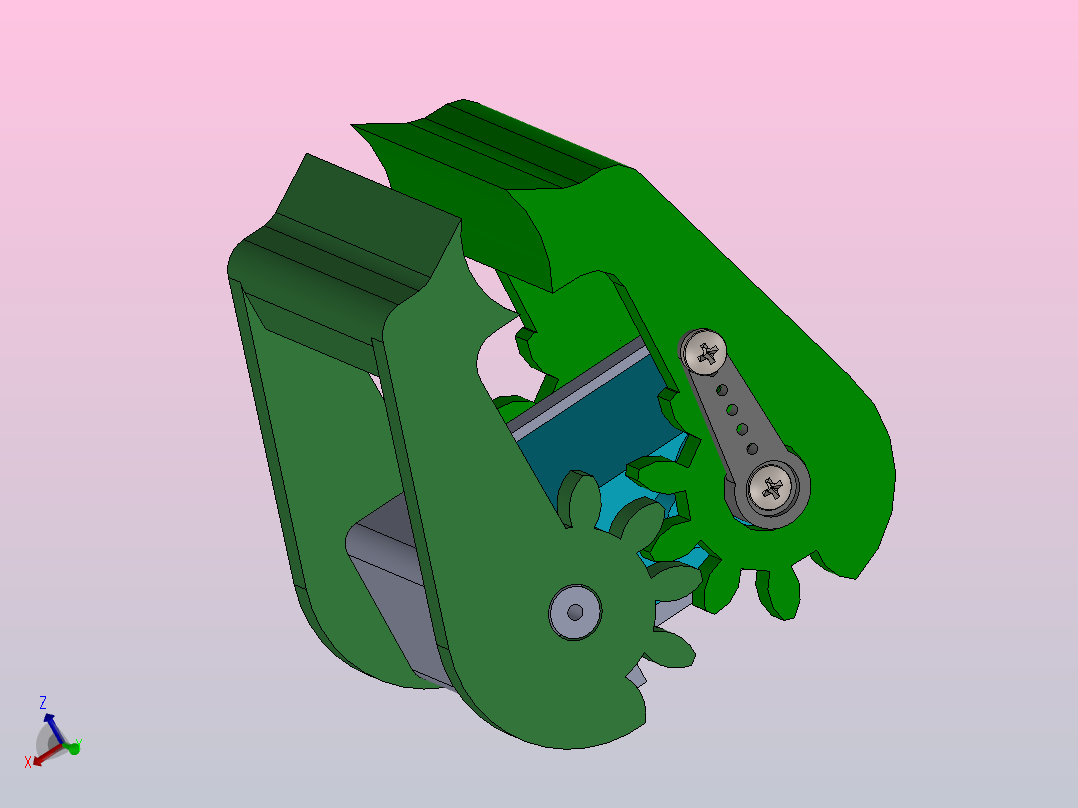 钳形机器人SG90（夹持器）主视图