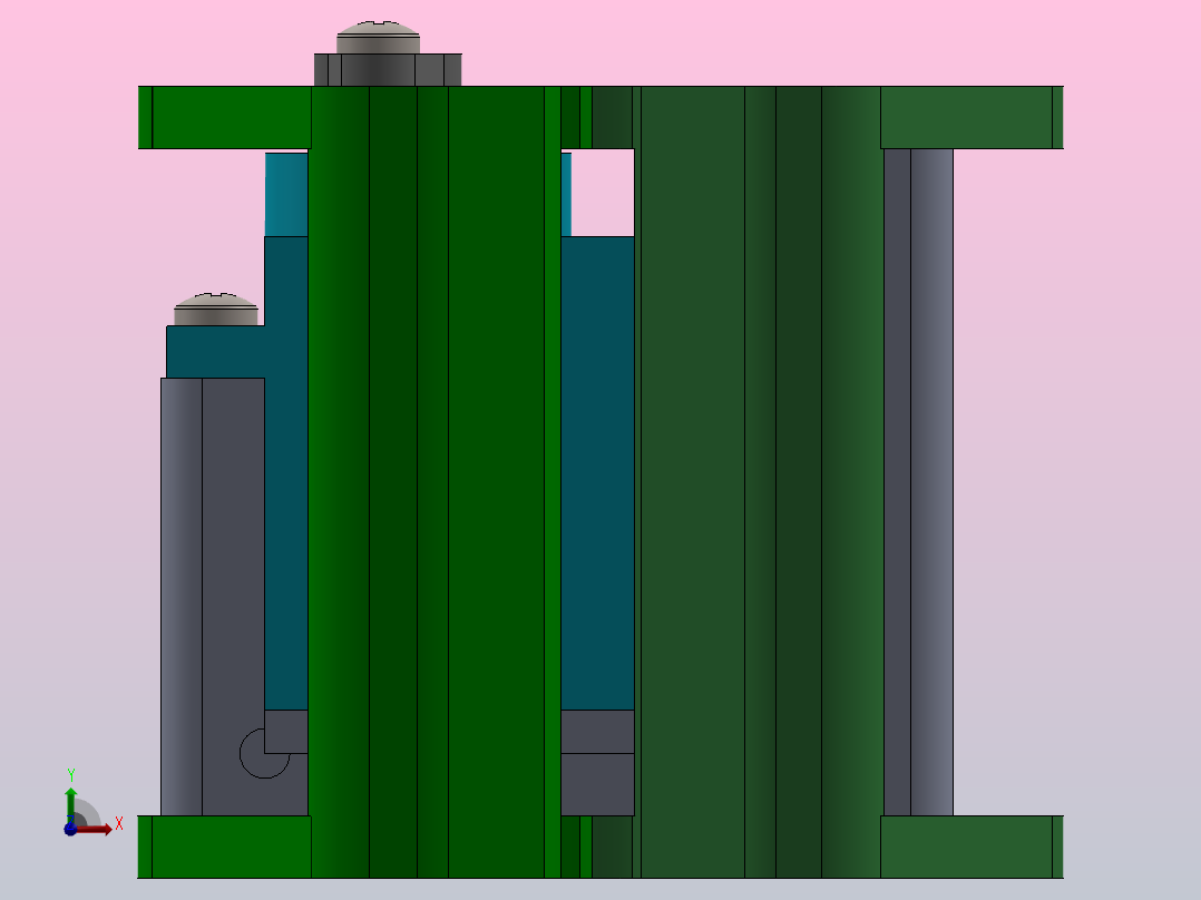 钳形机器人SG90（夹持器）前视图