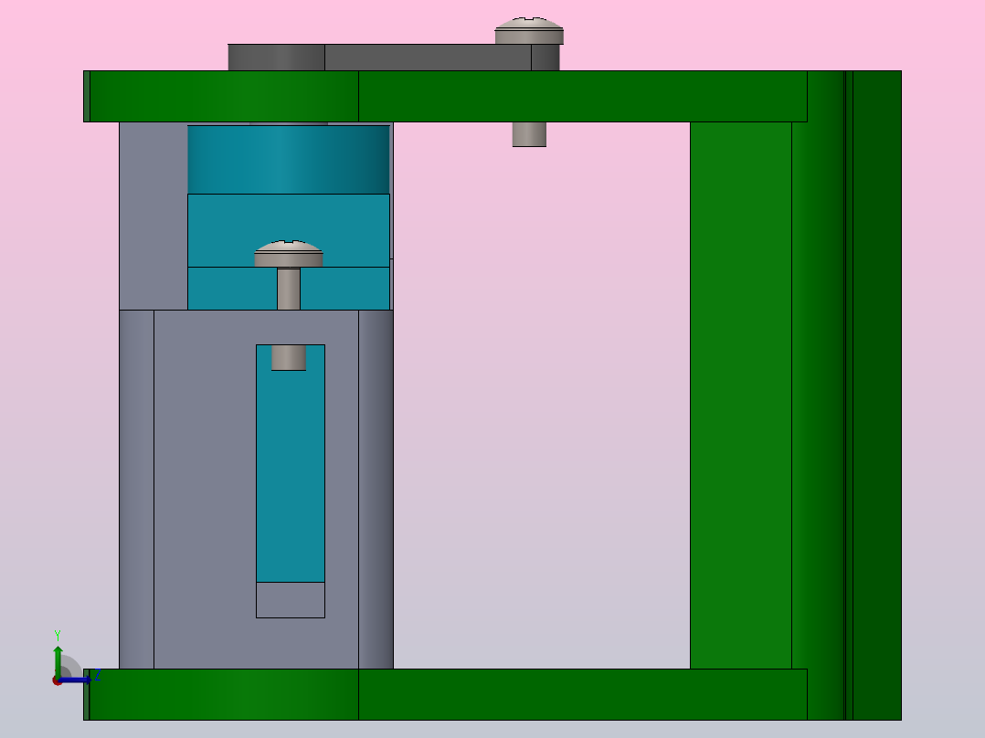 钳形机器人SG90（夹持器）左视图