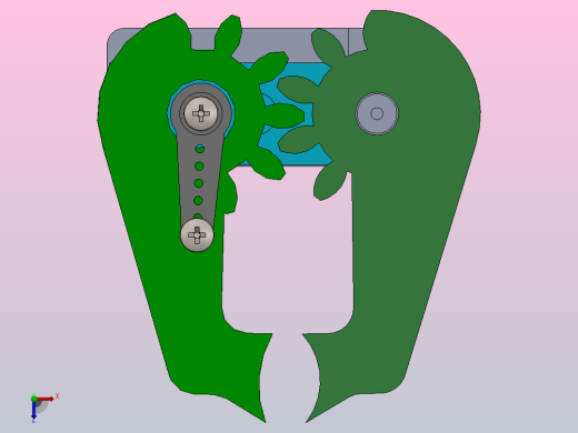 钳形机器人SG90（夹持器）俯视缩略图
