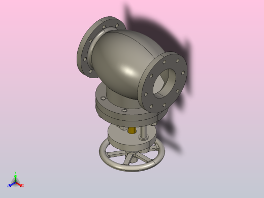 蒸汽控制器阀门正等轴测缩略图