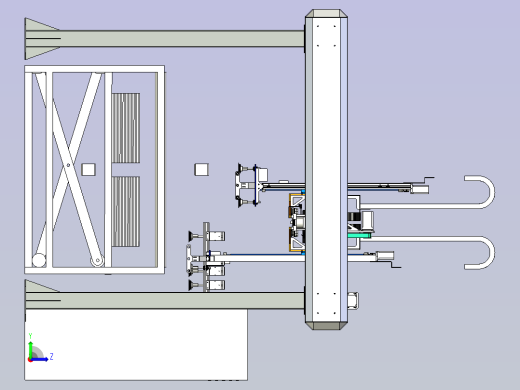 机械手托盘码垛机模型左视缩略图