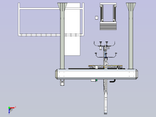 机械手托盘码垛机模型俯视缩略图