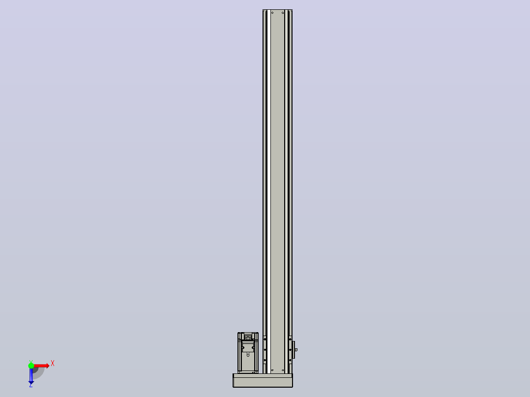 日规模组半封闭丝杆TPA-HNR-85S-1610C-L900-ML-C-P20-N3俯视图