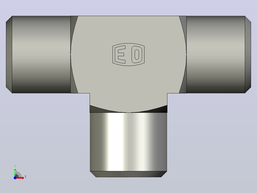 EO接头三通T06LCFX.stp前视图