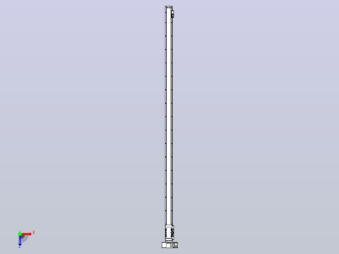 机器人皮带驱动直线轴TPA-GCB-50-P42-L1600-LU-M10-N3俯视图
