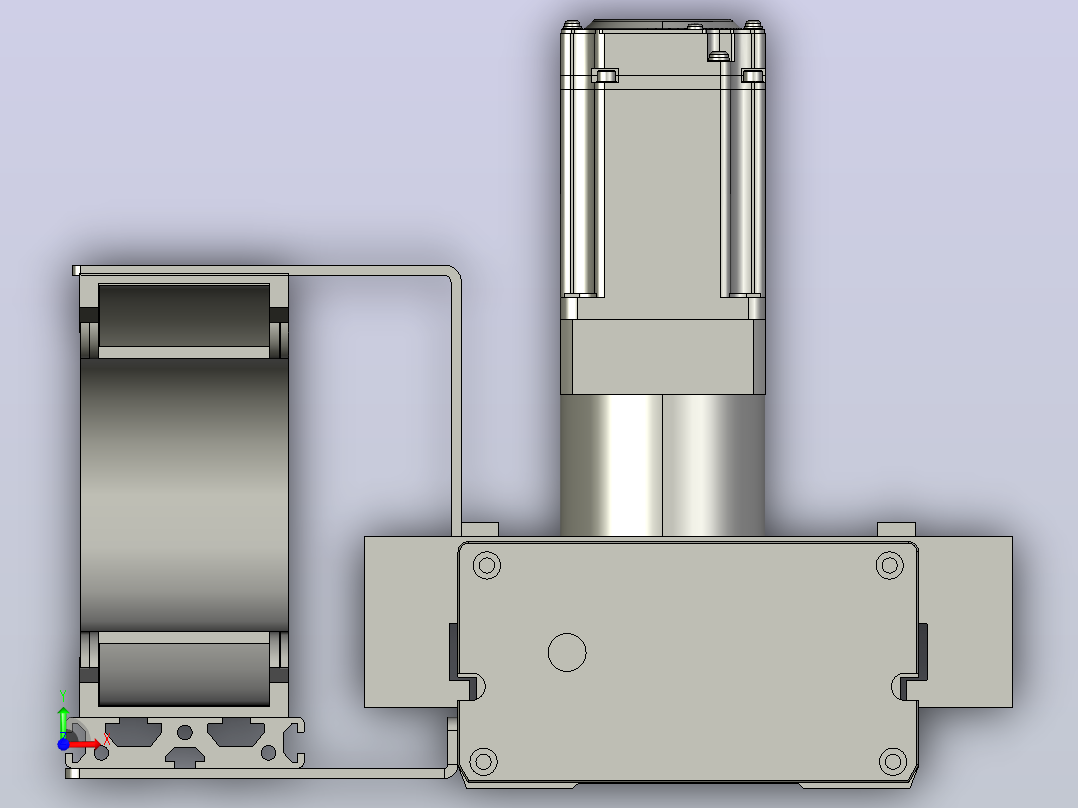 TM14F-L3-1500-BC-T400W-A2-MB-3M齿轮齿条型前视图