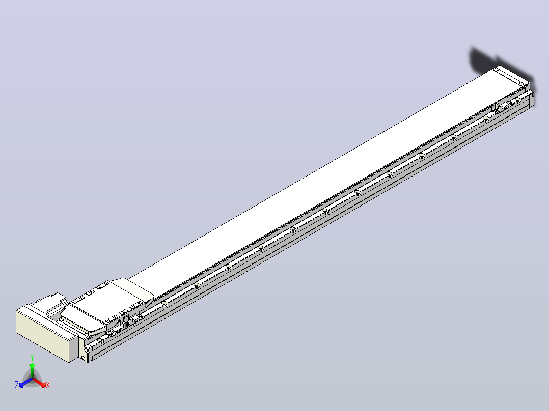 滚珠丝杠直线轴内置导轨TPA-GCR-120-1610C-L1150-MR-M40-N3主视图