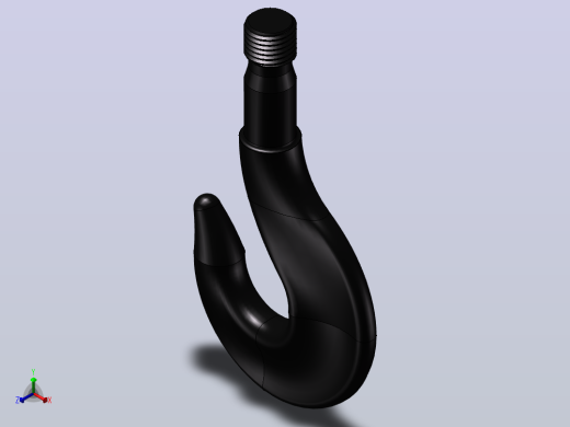 吊钩3d模型图纸